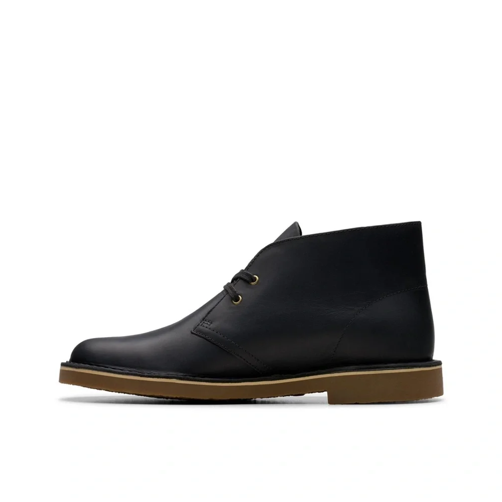 Clarks Black Leather Chukka‎ Boots